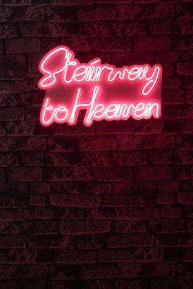 Decoratiune luminoasa LED, Stairway to Heaven, Benzi flexibile de neon, DC 12 V, Roz