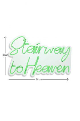 Decoratiune luminoasa LED, Stairway to Heaven, Benzi flexibile de neon, DC 12 V, Verde