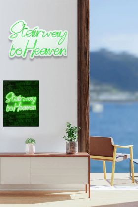 Decoratiune luminoasa LED, Stairway to Heaven, Benzi flexibile de neon, DC 12 V, Verde