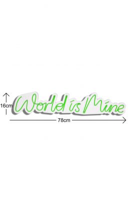 Decoratiune luminoasa LED, World is Mine, Benzi flexibile de neon, DC 12 V, Verde