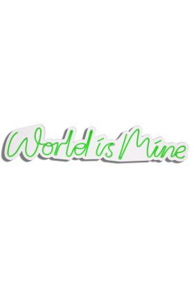 Decoratiune luminoasa LED, World is Mine, Benzi flexibile de neon, DC 12 V, Verde