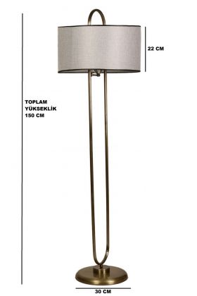 Lampadar, Luin, 534LUN3176, Metal, Gri