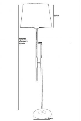 Lampadar, Luin, 534LUN4336, Metal, Gri