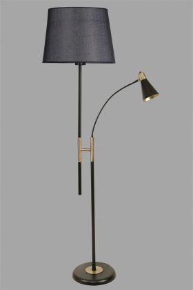 Lampadar, Luin, 534LUN4299, Metal, Negru