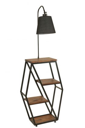 Lampadar, Luin, 534LUN4129, Metal, Negru