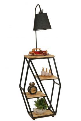 Lampadar, Luin, 534LUN4141, Metal, Negru