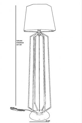 Lampadar, Luin, 534LUN4170, Metal, Antracit