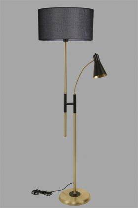 Lampadar, Luin, 534LUN4279, Metal, Negru