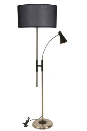 Lampadar, Luin, 534LUN4289, Metal, Negru