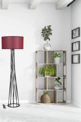 Lampadar, Stala, 846STL2972, Metal, Rosu claret