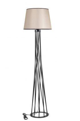 Lampadar, Stala, 846STL2976, Metal, Bej/Negru