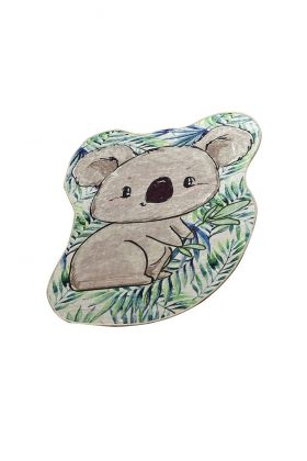 Covor de hol, Koala Shape , 50% catifea/50% poliester, Multicolor