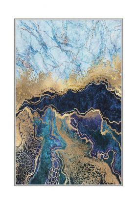 Covor de hol, HMNT768, 80x150 cm, Poliester, Multicolor