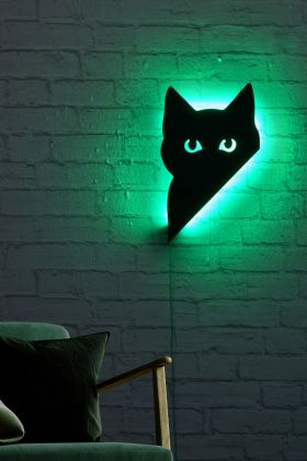 Decoratiune luminoasa LED, Cat 2, MDF, 60 LED-uri, Verde