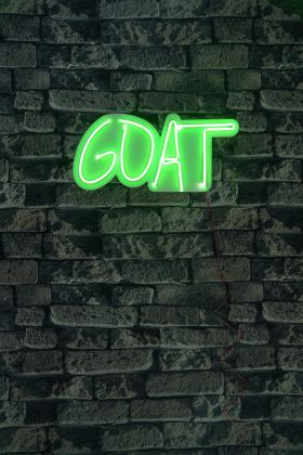 Decoratiune luminoasa LED, GOAT, Benzi flexibile de neon, DC 12 V, Verde