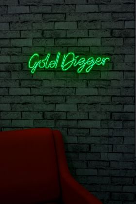 Decoratiune luminoasa LED, Gold Digger, Benzi flexibile de neon, DC 12 V, Verde