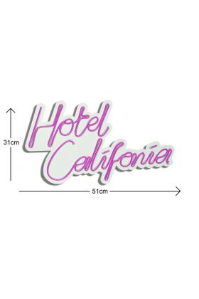 Decoratiune luminoasa LED, Hotel California, Benzi flexibile de neon, DC 12 V, Roz