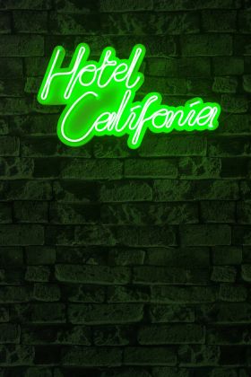 Decoratiune luminoasa LED, Hotel California, Benzi flexibile de neon, DC 12 V, Verde