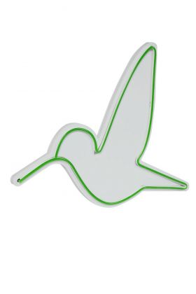 Decoratiune luminoasa LED, Little Bird, Benzi flexibile de neon, DC 12 V, Verde