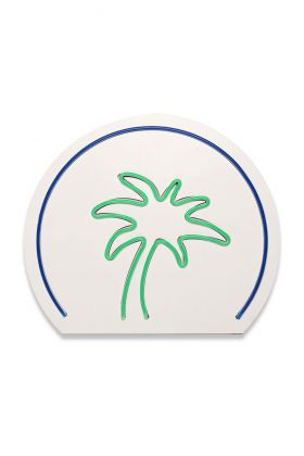 Decoratiune luminoasa LED, Palm Tree, Benzi flexibile de neon, DC 12 V, Albastru verde