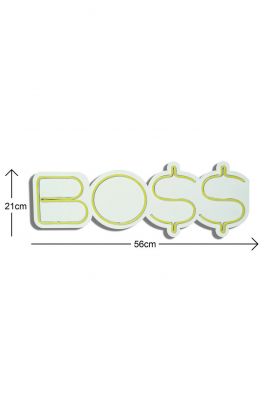 Decoratiune luminoasa LED, BOSS, Benzi flexibile de neon, DC 12 V, Galben