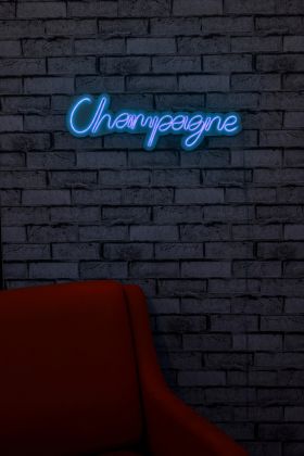 Decoratiune luminoasa LED, Champagne, Benzi flexibile de neon, DC 12 V, Albastru