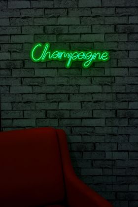 Decoratiune luminoasa LED, Champagne, Benzi flexibile de neon, DC 12 V, Verde