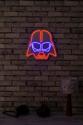 Decoratiune luminoasa LED, Darth Vader, Benzi flexibile de neon, DC 12 V, Rosu albastru