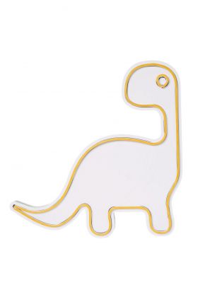 Decoratiune luminoasa LED, Dino the Dinosaur, Benzi flexibile de neon, DC 12 V, Galben