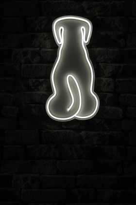 Decoratiune luminoasa LED, Doggy, Benzi flexibile de neon, DC 12 V, Alb