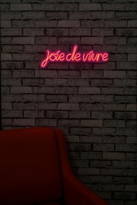 Decoratiune luminoasa LED, Joie de Vivre, Benzi flexibile de neon, DC 12 V, Roz