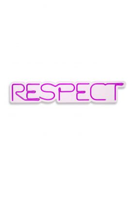 Decoratiune luminoasa LED, Respect, Benzi flexibile de neon, DC 12 V, Roz