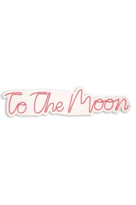 Decoratiune luminoasa LED, To the Moon, Benzi flexibile de neon, DC 12 V, Rosu