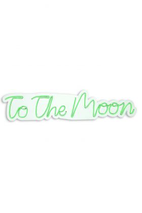 Decoratiune luminoasa LED, To the Moon, Benzi flexibile de neon, DC 12 V, Verde