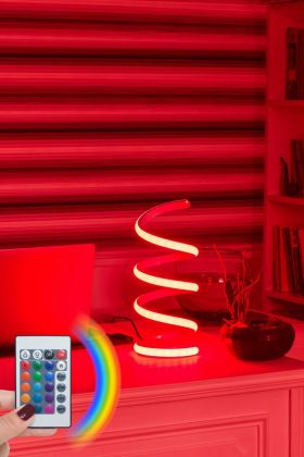 Lampa de masa, Curlux, 509CRL1113, Aluminiu, Multicolor