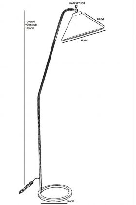 Lampadar, Luin, 534LUN4191, Metal, Antracit