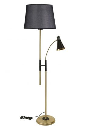 Lampadar, Luin, 534LUN4283, Metal, Negru