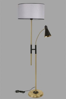 Lampadar, Luin, 534LUN4277, Metal, Gri deschis