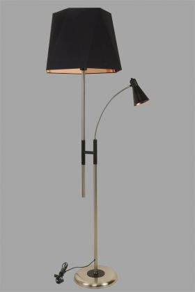 Lampadar, Luin, 534LUN4294, Metal, Negru/Cupru