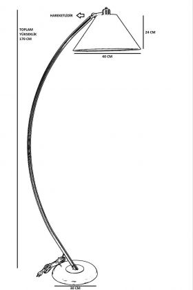 Lampadar, Luin, 534LUN4199, Metal, Antracit