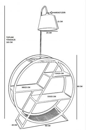 Lampadar, Luin, 534LUN4155, Metal, Gri deschis