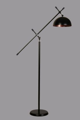 Lampadar, Luin, 534LUN3171, Metal, Negru / Crom