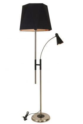 Lampadar, Luin, 534LUN4294, Metal, Negru/Cupru