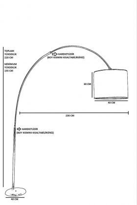 Lampadar, Luin, 534LUN4263, Metal, Rachita