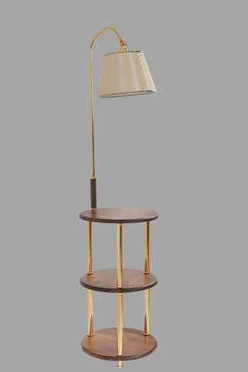 Lampadar, Stala, 846STL3507, Metal, Aur / Nuc