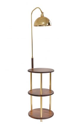 Lampadar, Stala, 846STL3506, Metal, Aur / Nuc