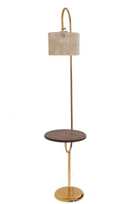 Lampadar, Stala, 846STL3504, Metal, Auriu