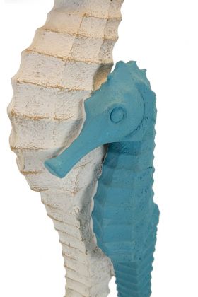Lampa de masa Sea Horse, Mauro Ferretti, 1x E27, 40W, 30.5x66.5 cm, polirasina/fier/textil, multicolor