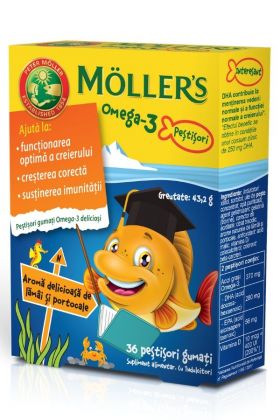 MOLLERS OMEGA 3 PORTOCALE 36PESTISORI