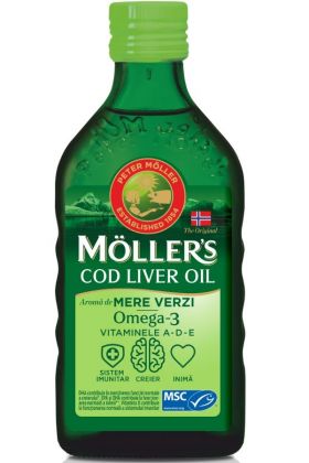 MOLLERS COD LIVER OIL OMEGA 3 MERE VERZI 250ML